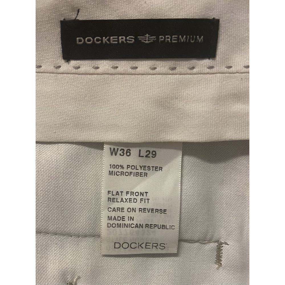 Dockers Men's‎ Premium All Occasion Relaxed Fit Khaki Pants Size 36x29 Beige NWT - Picture 8 of 9